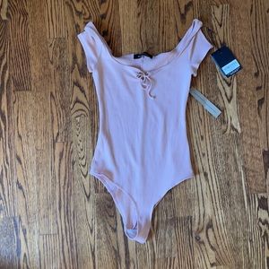 Reformation Loren blush body suit - size small (NWT)